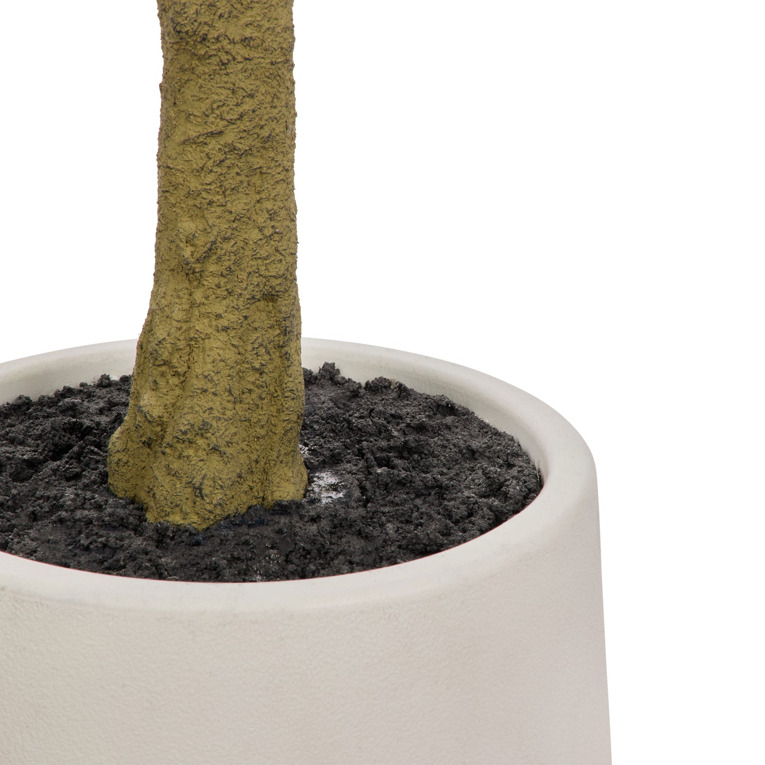 Faux Ficus Tree - White Pot | Green -  180cm