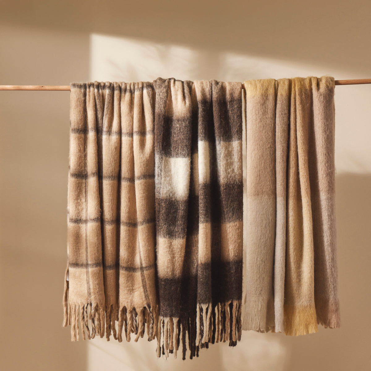 Amalfi Morgan Wool Blend Woven Throw Multi-Coloured
