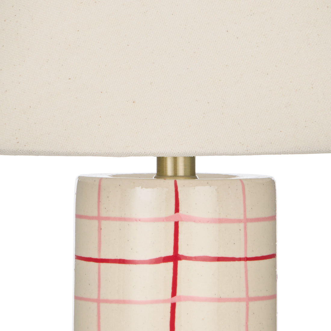 Emporium Zadie Table Lamp Ivory &amp; Red