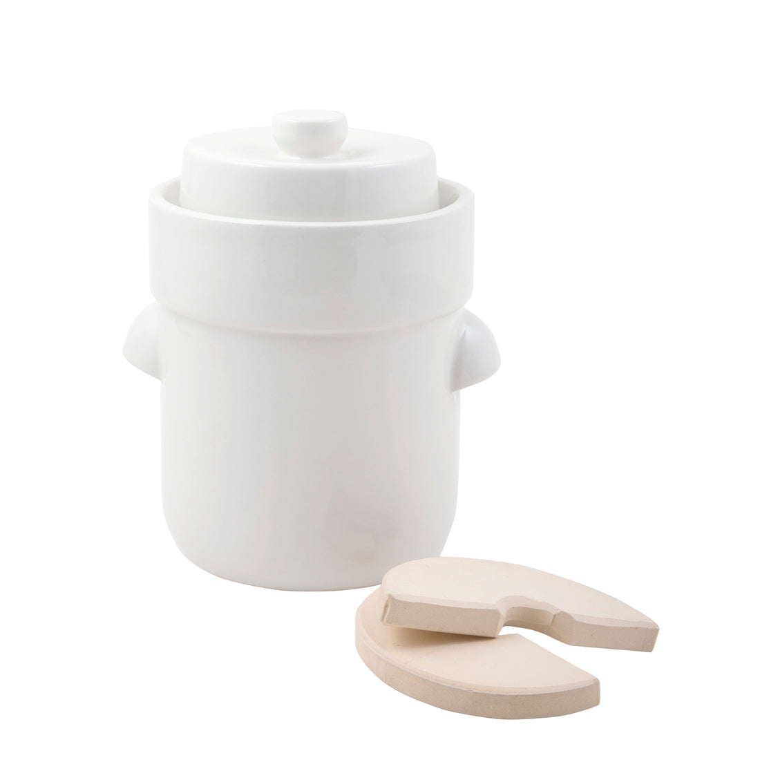 Davis &amp; Waddell Fermentation Crock White