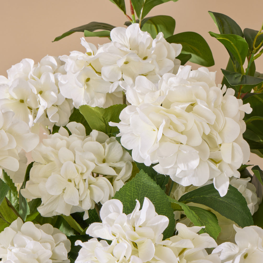 Faux Hydrangea Mix - Kensington Planter| White - 78cm