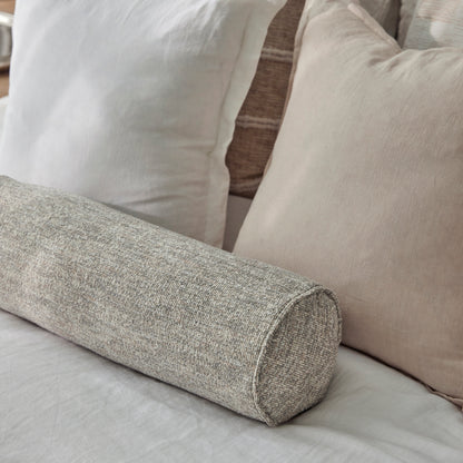 Amalfi Cove Linen Cushion Chocolate
