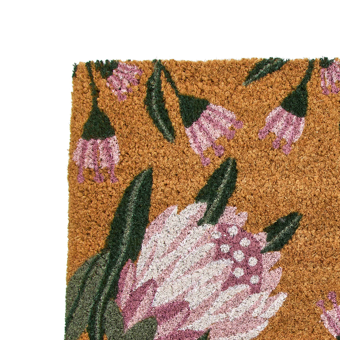 Rogue Coir Door Protea Mat -  Pink