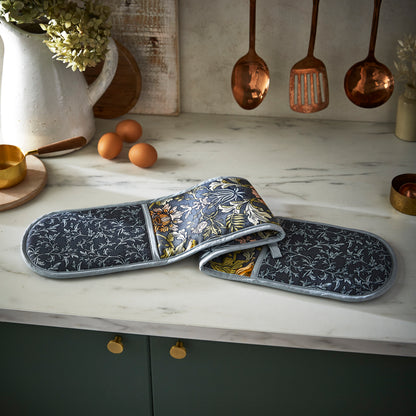 Ulster Weavers Finch &amp; Flower Double Oven Glove Multi-Coloured