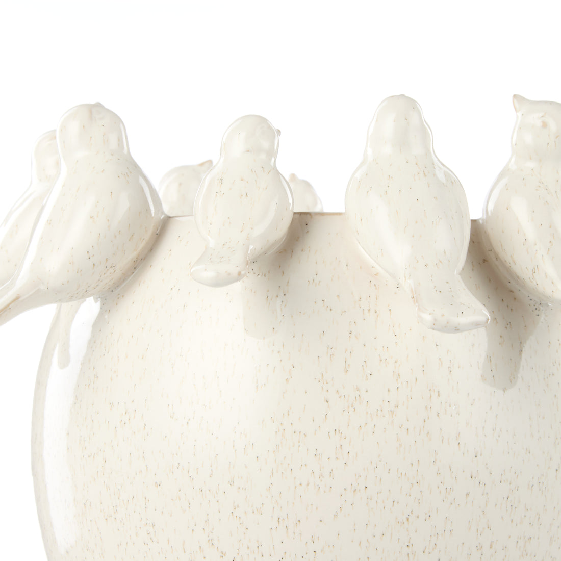 Society Home Rosemary Ceramic Bird Vase Medium Off White