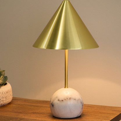 Amalfi Charlie Conical Table Lamp Gold