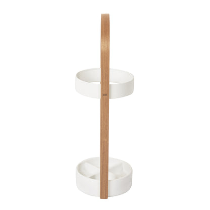 Umbra Bellwood Umbrella Stand White &amp; Natural