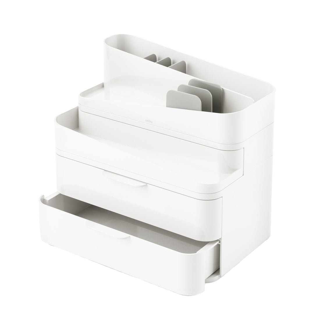 Umbra Glam Organiser Large White &amp; Grey