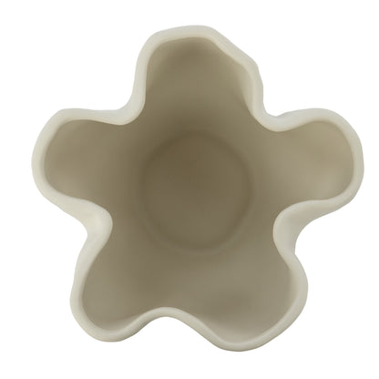 Amalfi Fluid Vase Cream