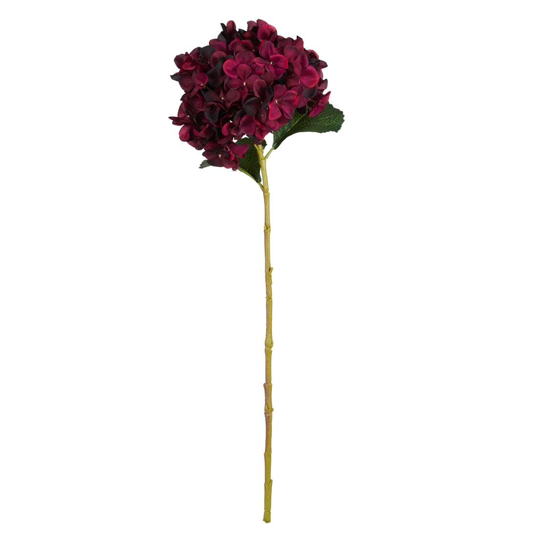 Faux Hydrangea Stem | Red - 65cm
