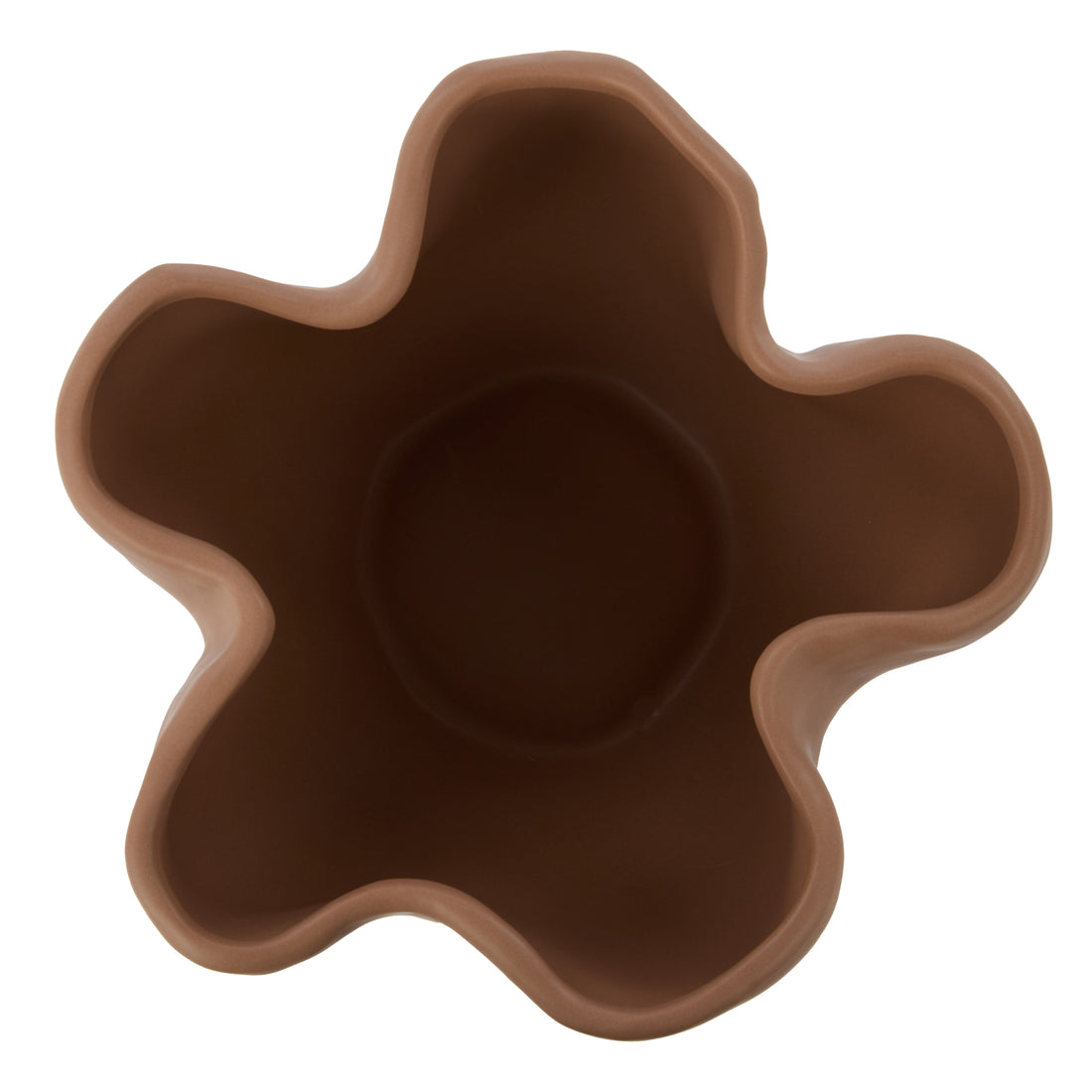 Amalfi Fluid Vase Raw Umber