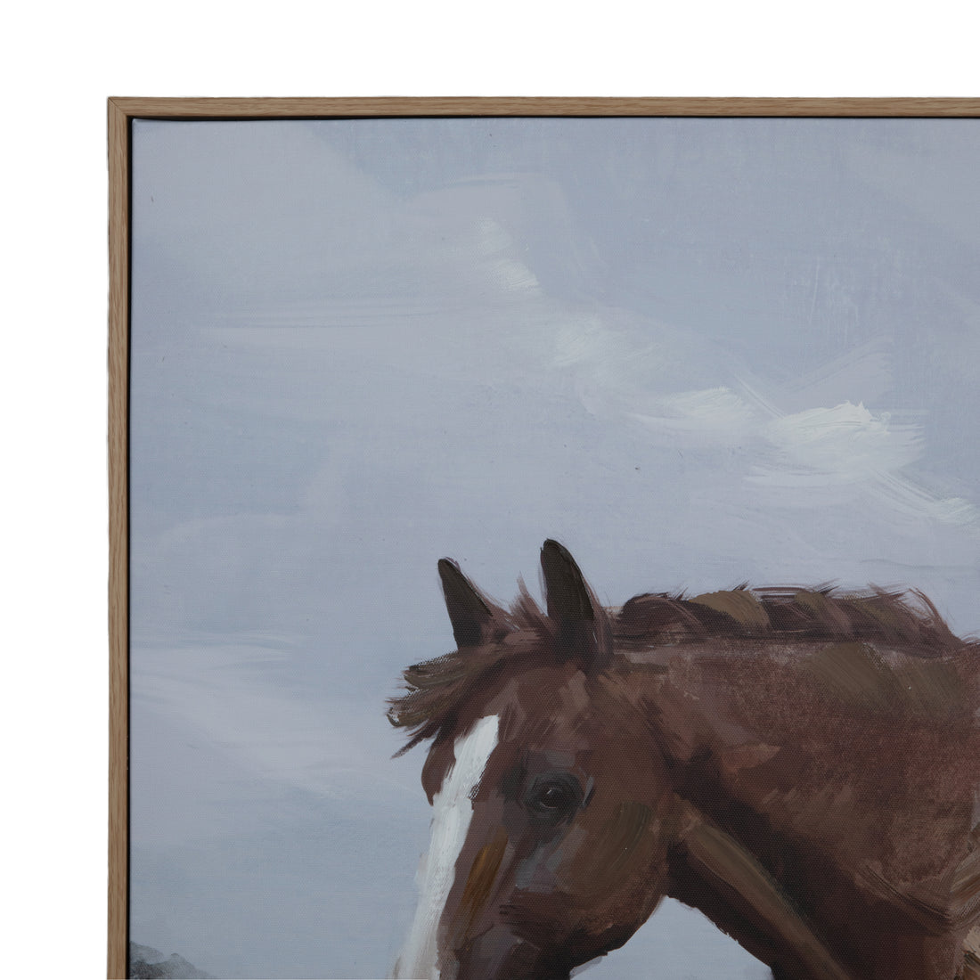 Amalfi Chestnut Hand Painted Wall Art Brown