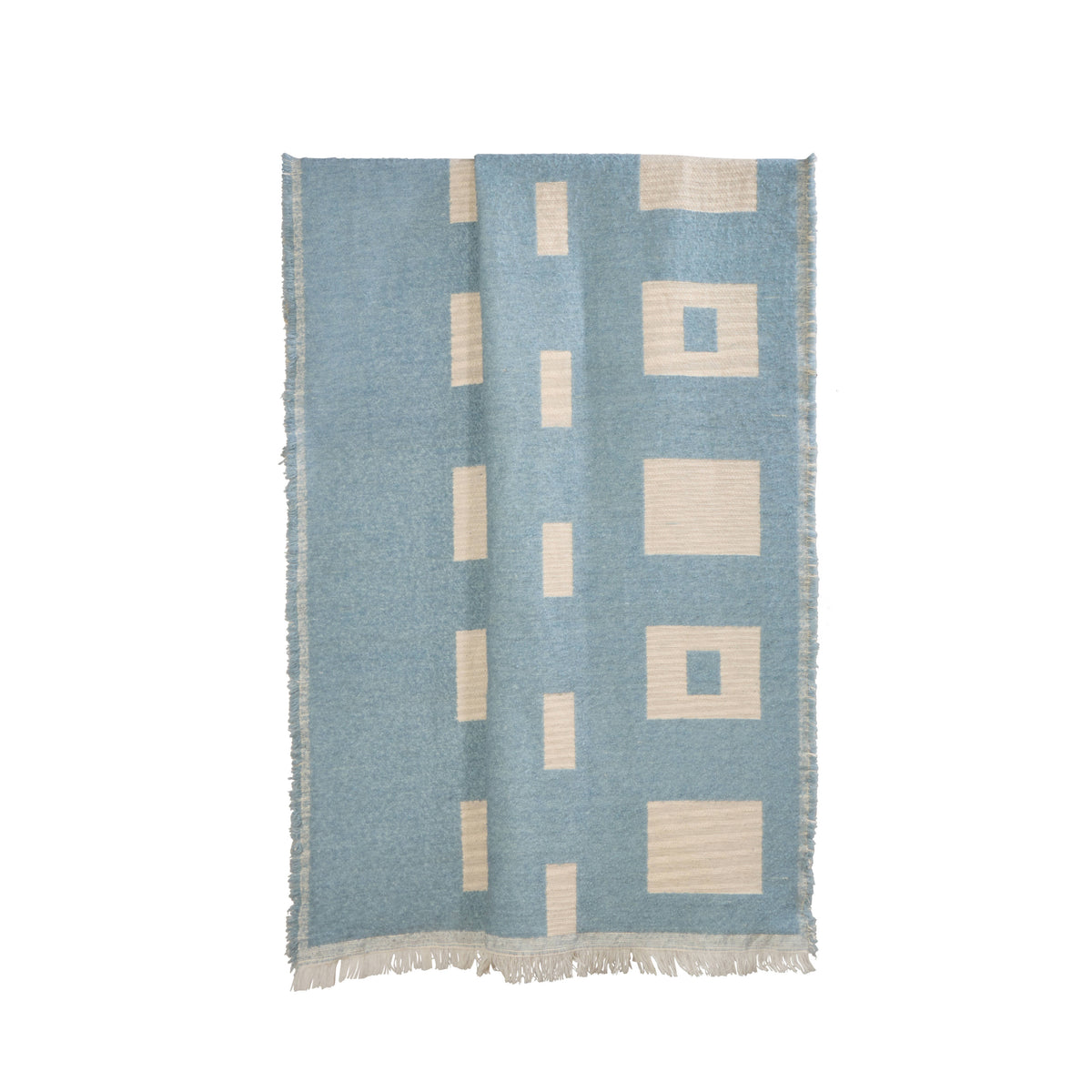 Amalfi Cosmo Throw Blue &amp; Natural