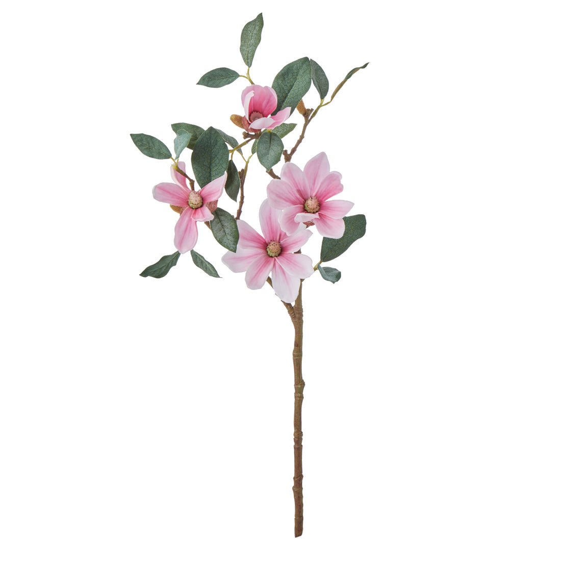 Faux Mini Magnolia Stem | Pink - 46cm