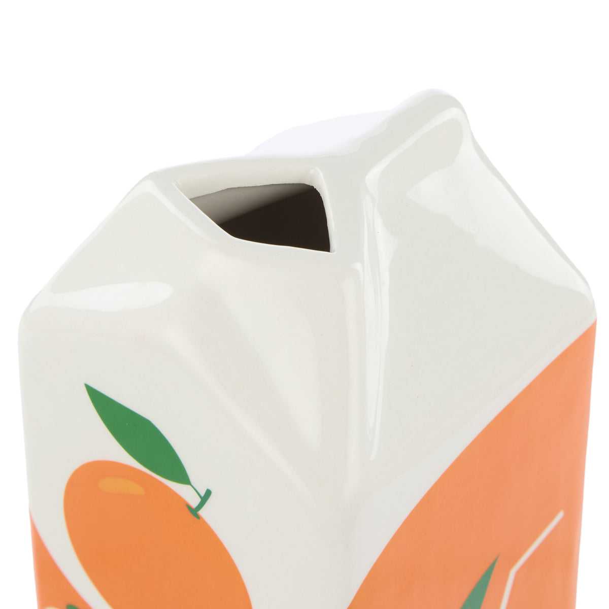Emporium Lewis Orange Juice Carton Vessel Orange Multi-Coloured