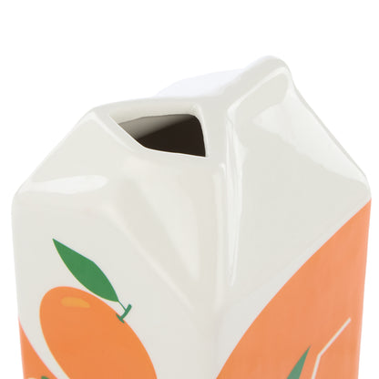 Emporium Lewis Orange Juice Carton Vessel Orange Multi-Coloured