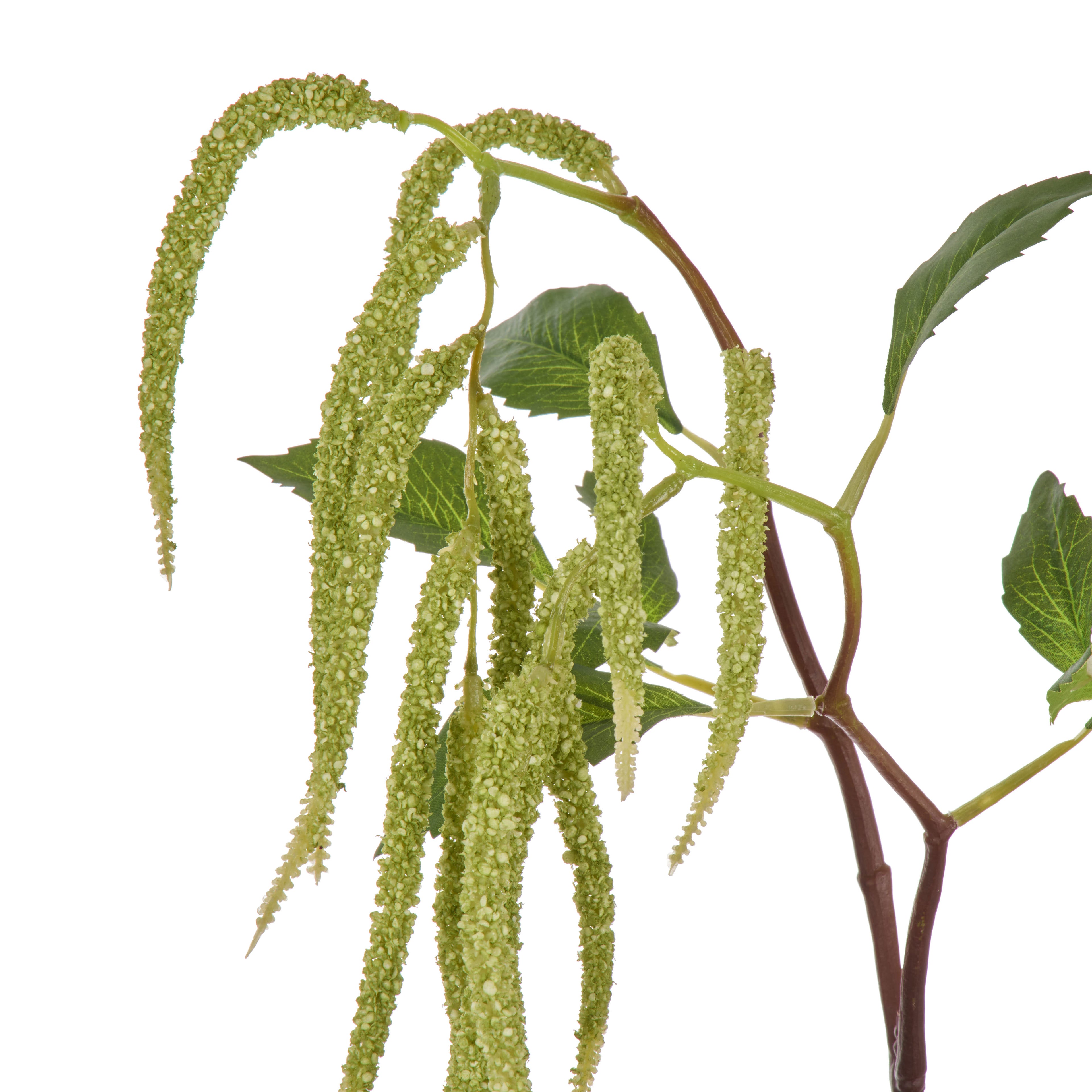 Faux Hanging Amaranthus Spray | Green  - 90cm