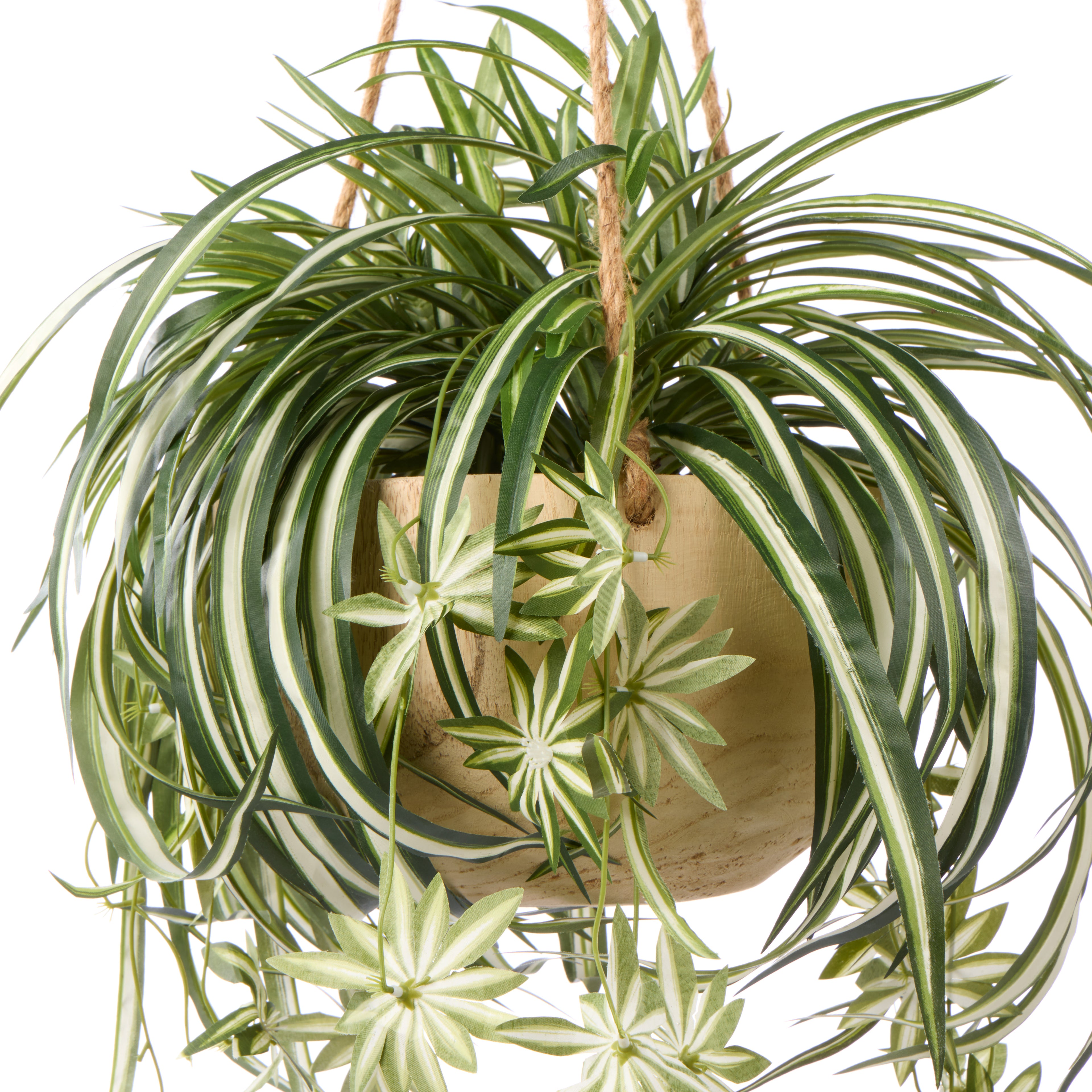 Faux Spider Plant - Dansk Hanging Bowl | 64cm
