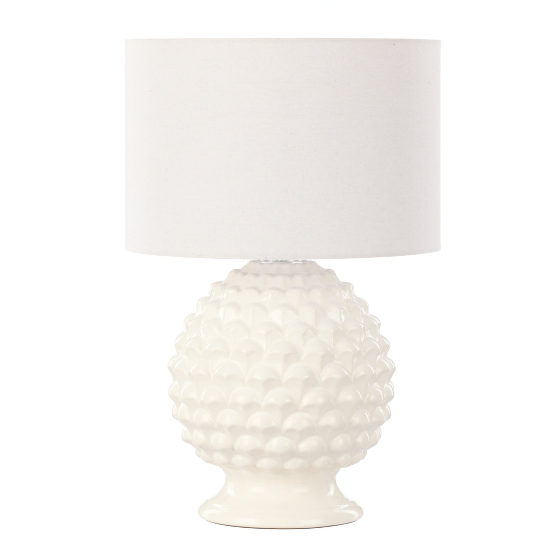 Society Home Macy Table Lamp White &amp; Natural