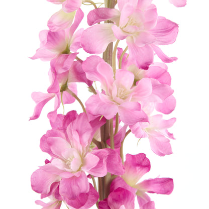 Faux Delphinium Stem | Pink - 81cm