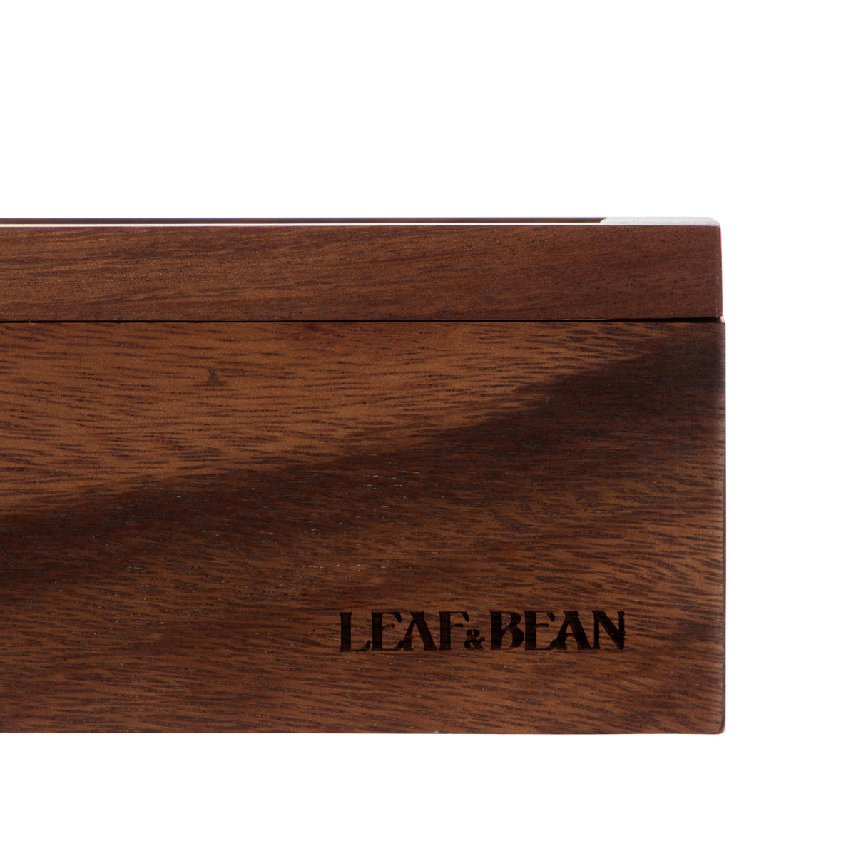 Leaf &amp; Bean Byron Acacia Tea Box 6 Compartment Natural