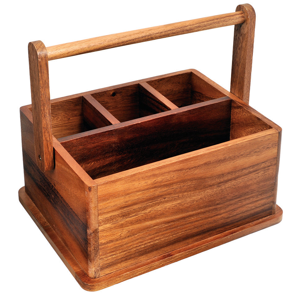 Davis &amp; Waddell Acacia Wood BBQ Caddy Natural