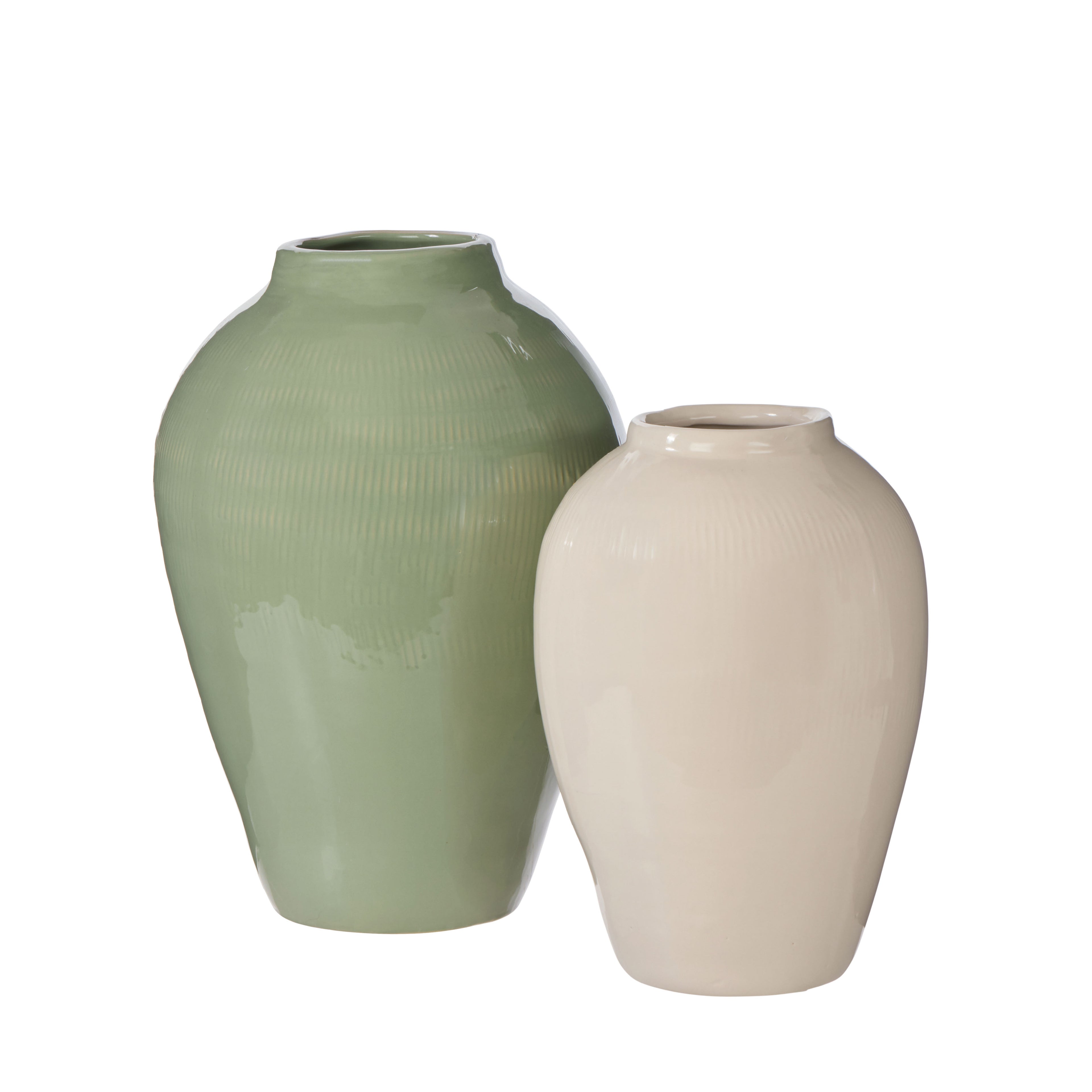 Kiona Vase | Oat -  24cm