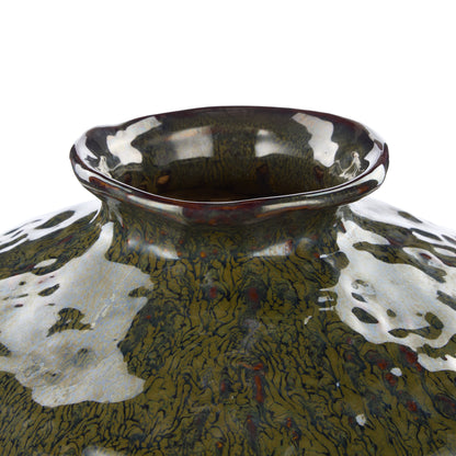 Amalfi Silva Ceramic Vase Medium Green