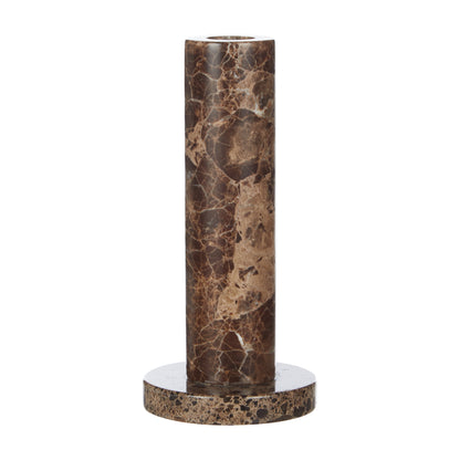 Academy Albert Marble Candle Holder Brown