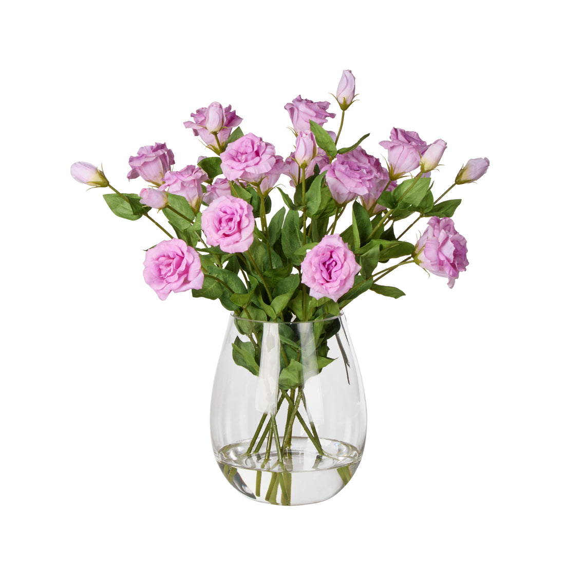 Faux Lisianthus - Claire Vase  | Purple -  53cm