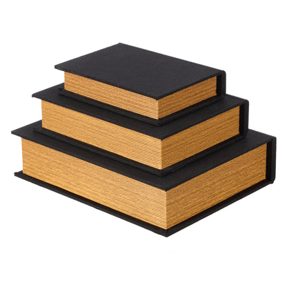 Society Home Atticus Book Box 3pcs Set Black &amp; Natural