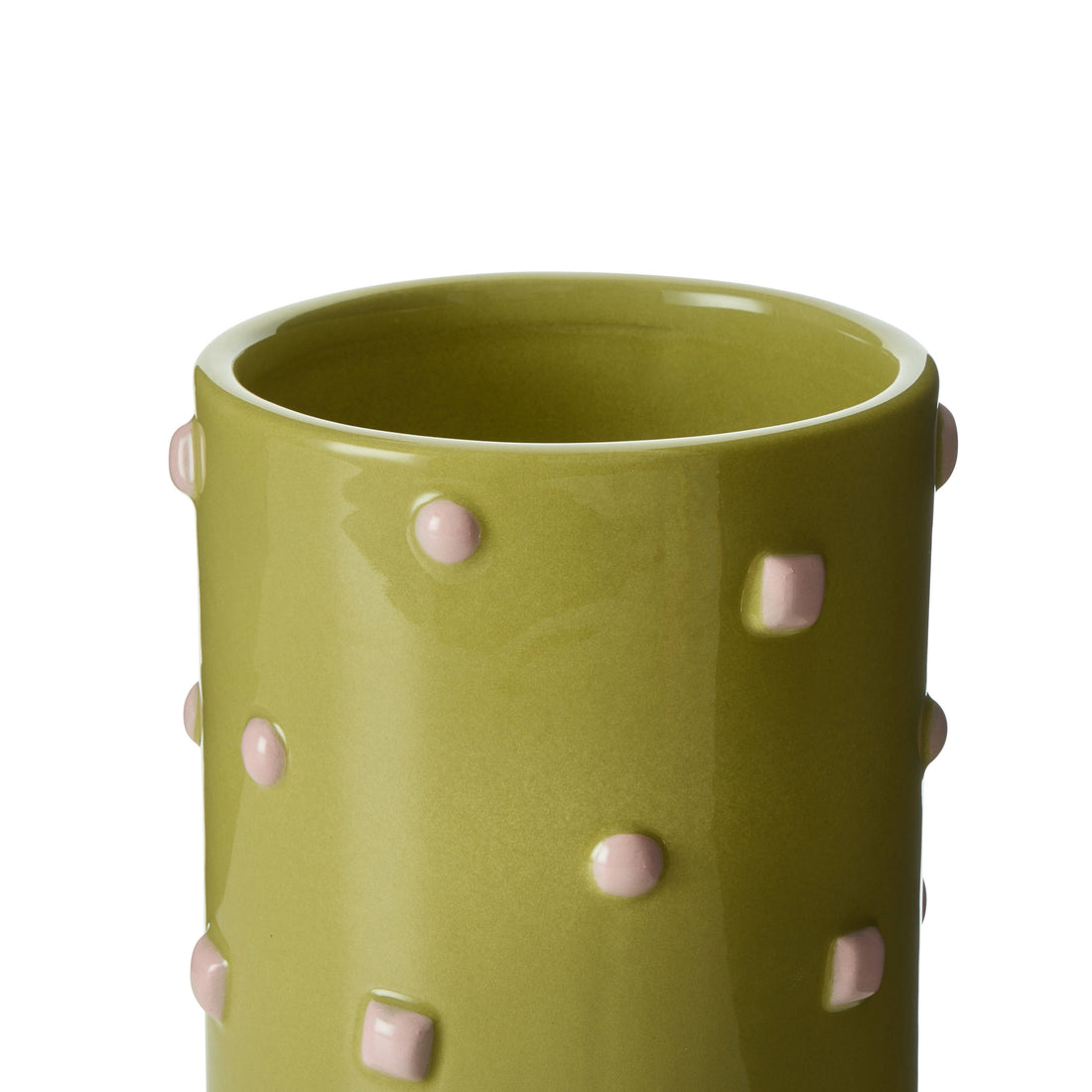 Emporium Bejeweled Vase Green &amp; Pink