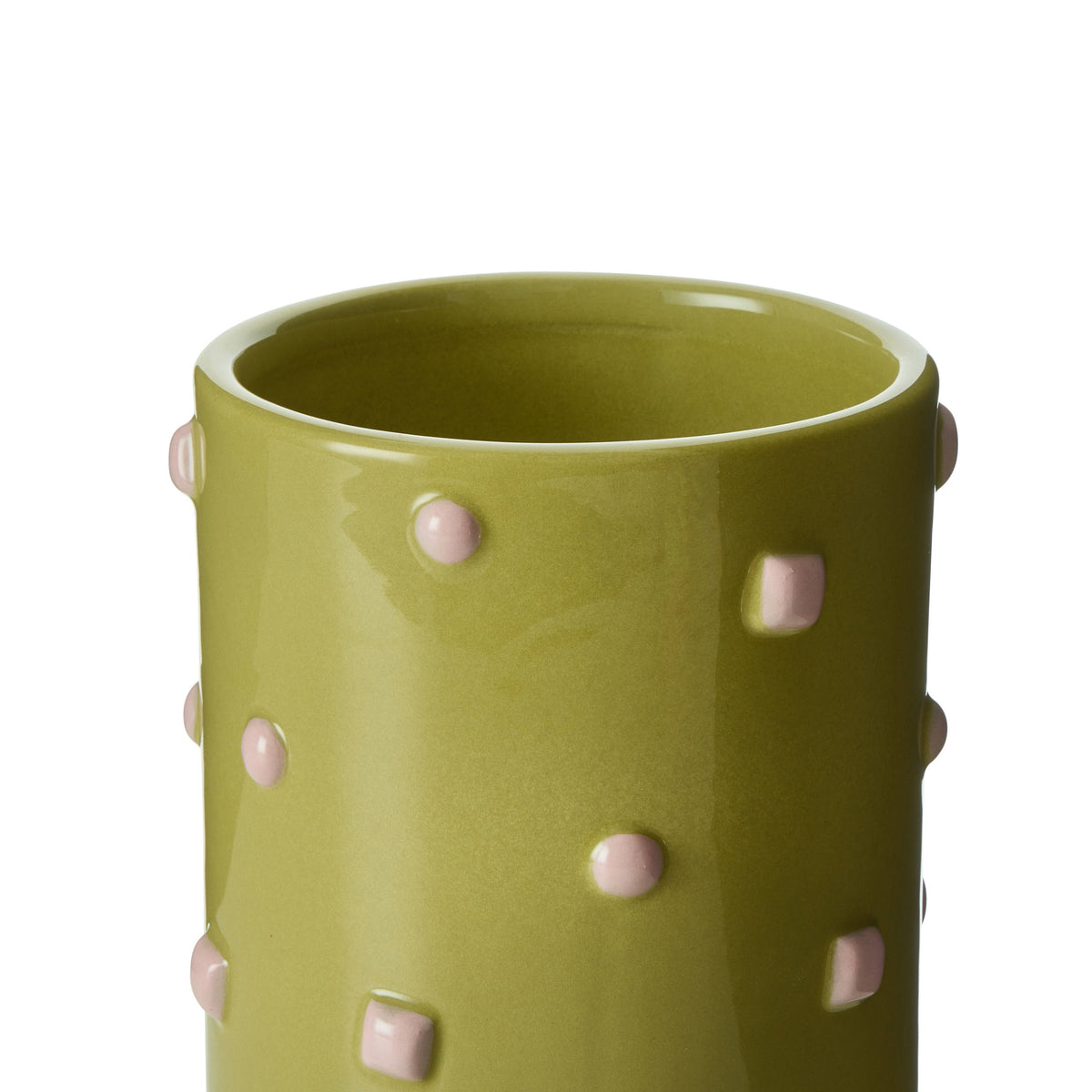Emporium Bejeweled Vase Green &amp; Pink