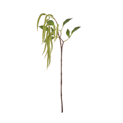 Faux Hanging Amaranthus Spray | Green  - 90cm