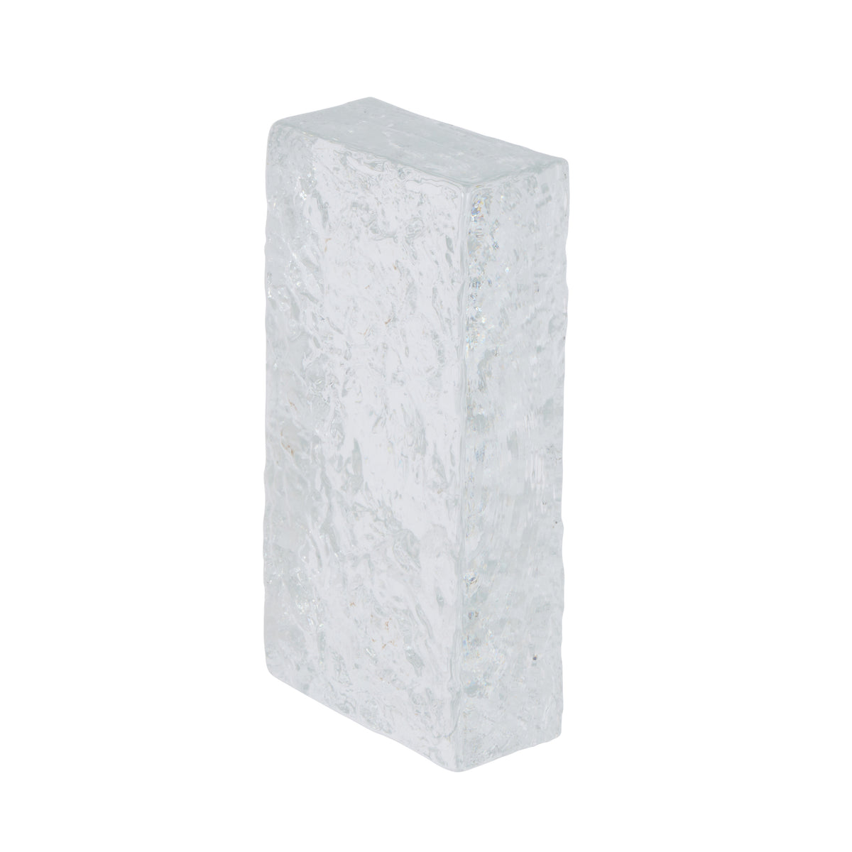 Amalfi Bernard Glass Brick Sculpture Rippled