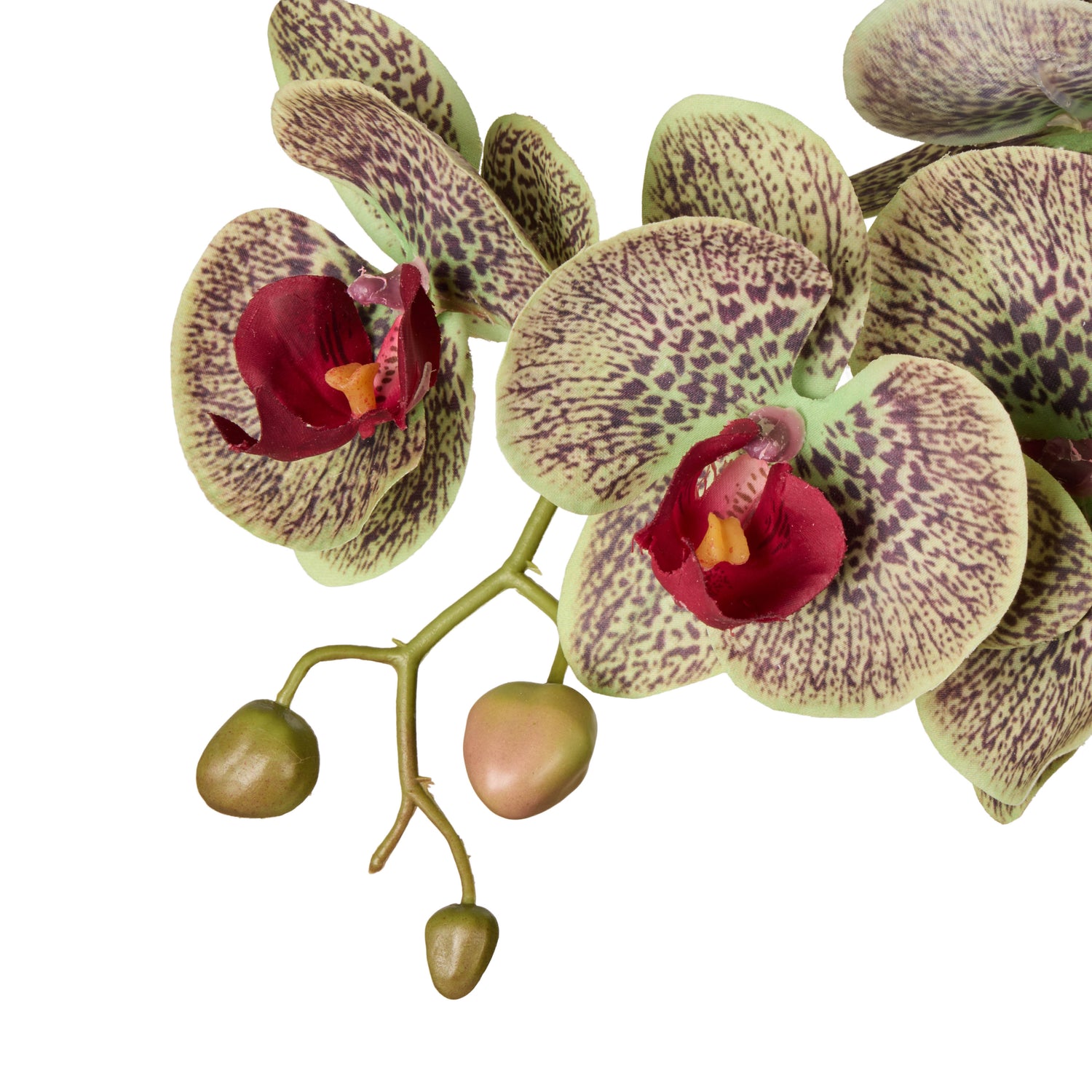 Faux Phalaenopsis Orchid Pot | Red -  44cm