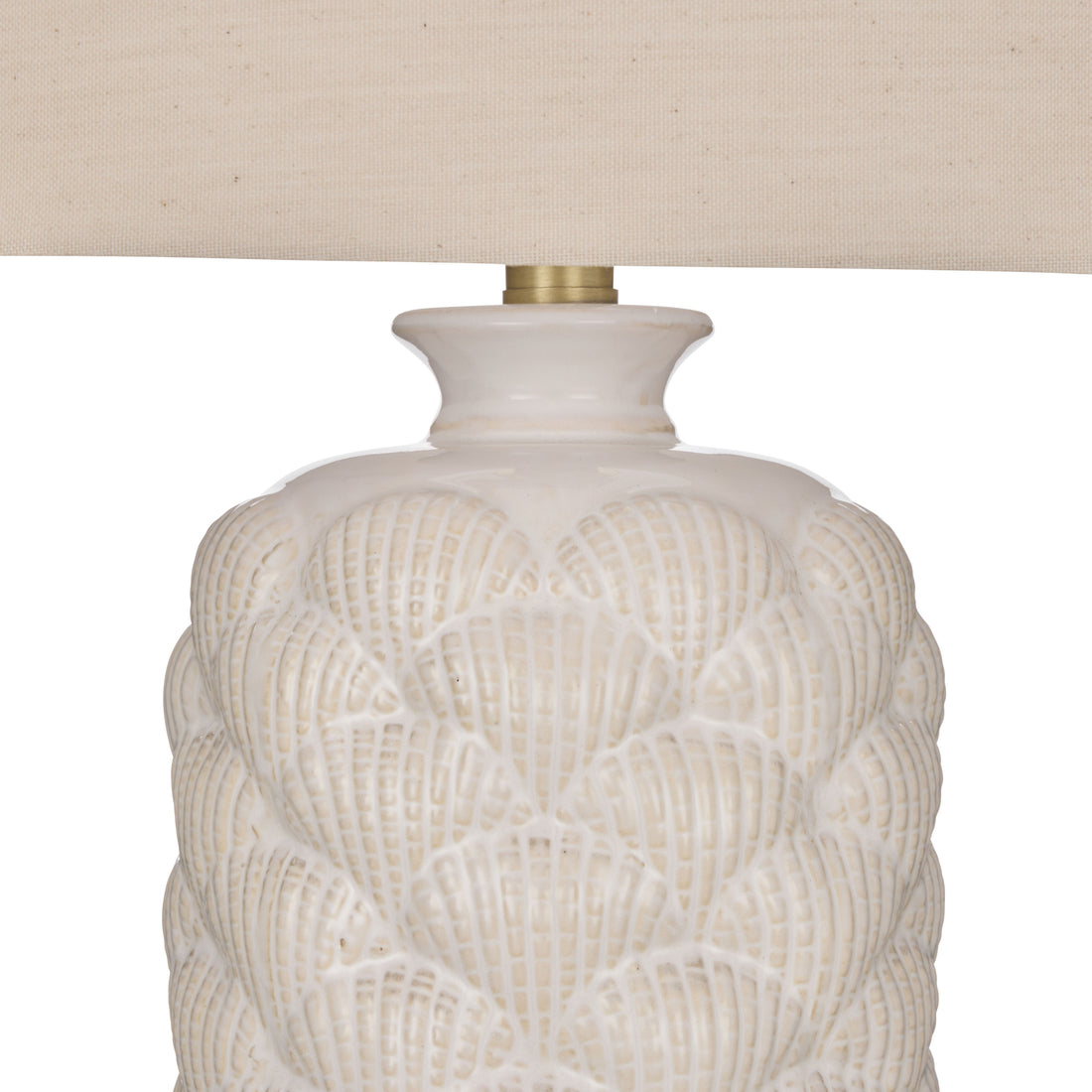 Amalfi Amara Table Lamp White &amp; Natural