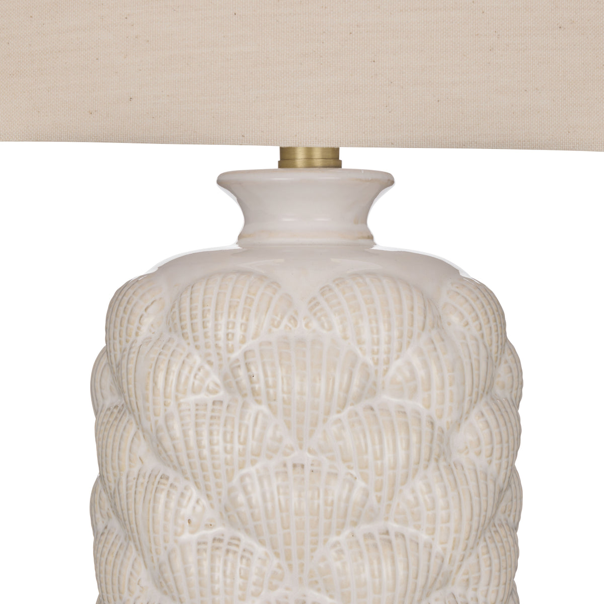 Amalfi Amara Table Lamp White &amp; Natural