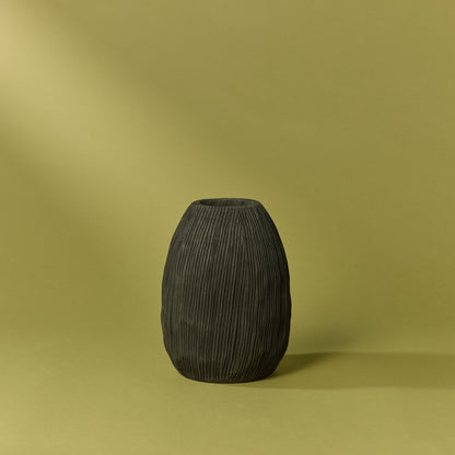 Dansk Textured Vase | Black - 25cm