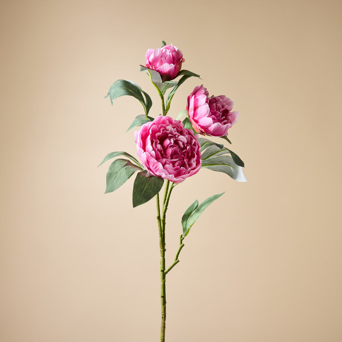 Faux Peony Stem UV Treated | Dark Pink - 90cm