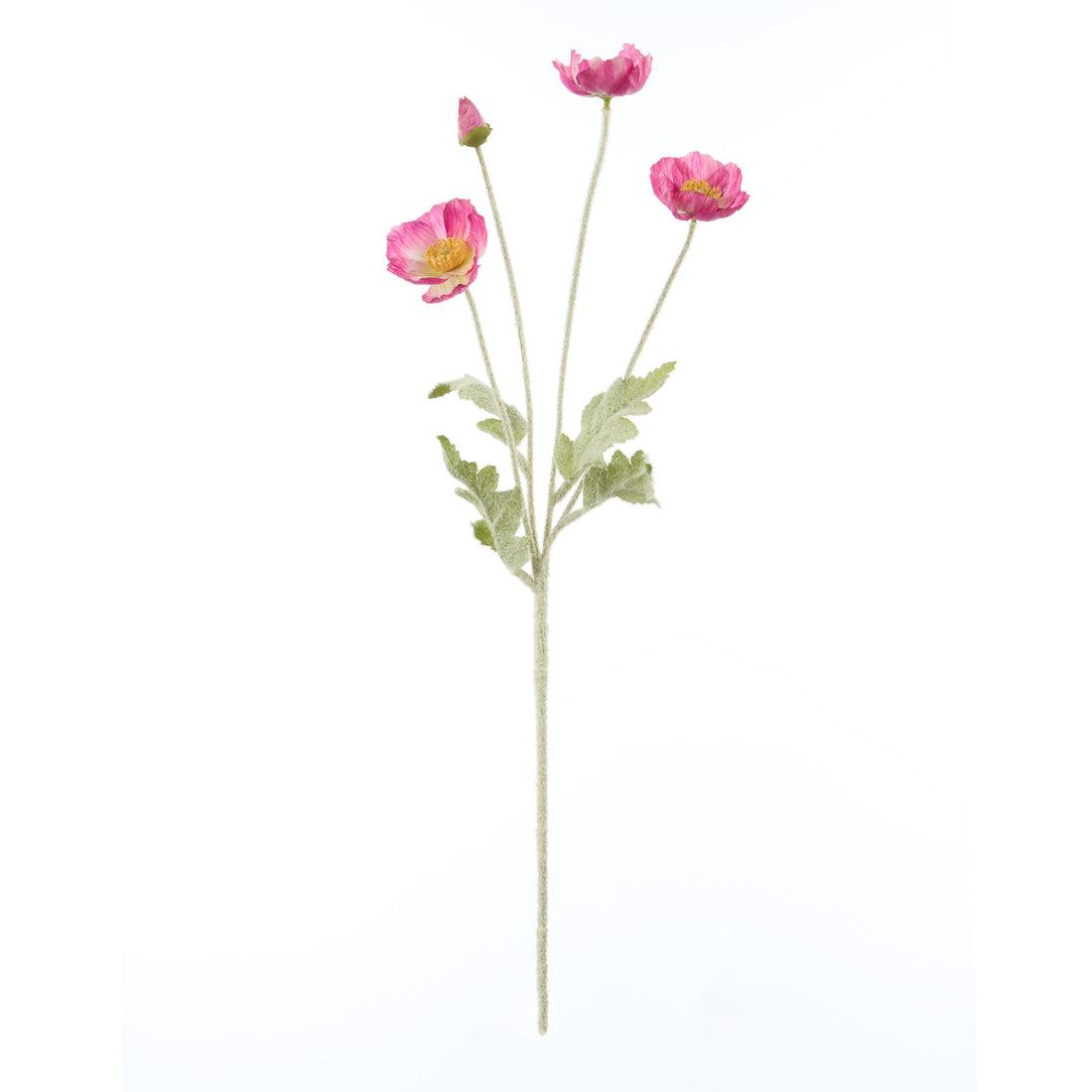 Faux Poppy Spray | Pink - 60cm