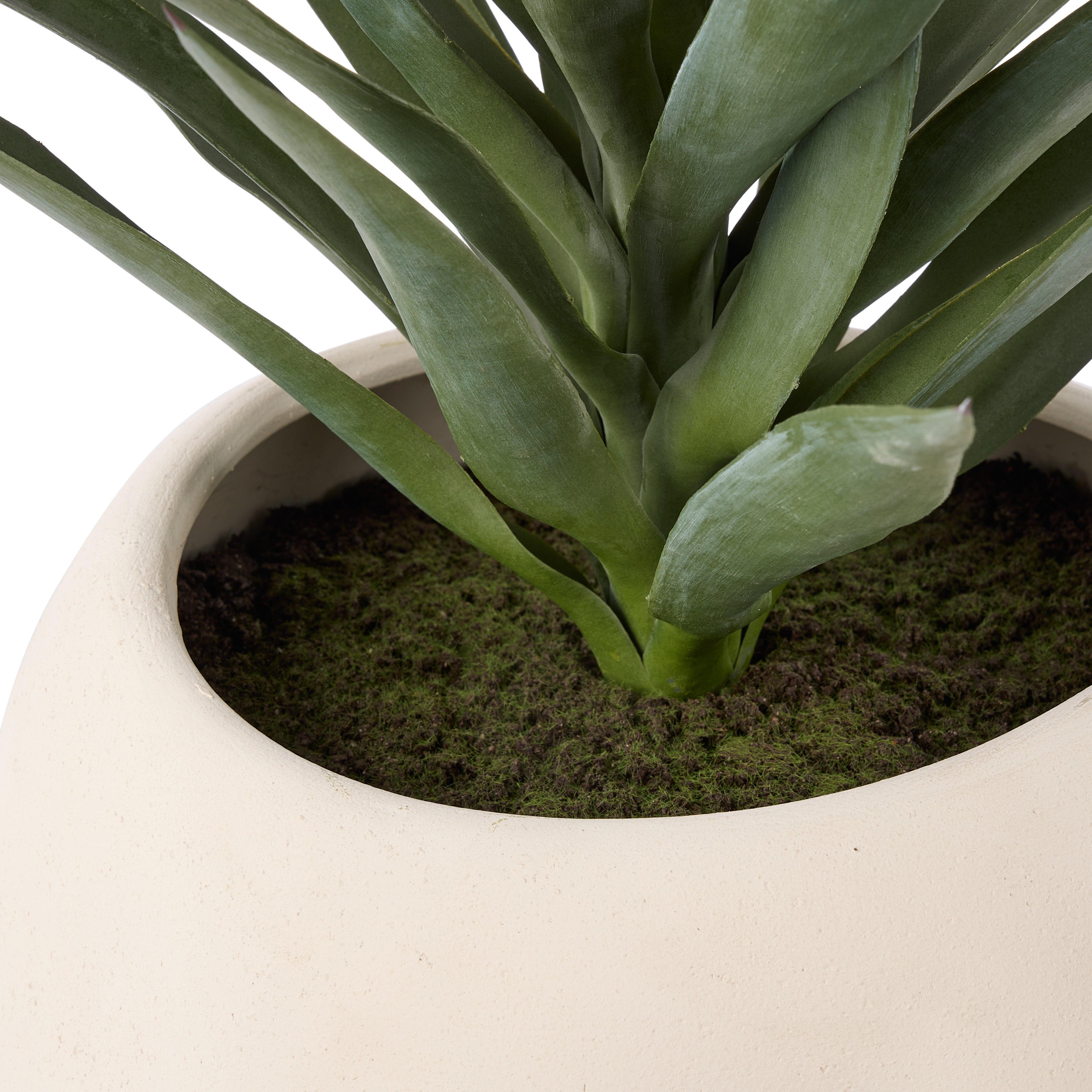 Faux Yucca Plant - Lyon Planter | Cream - 78cm