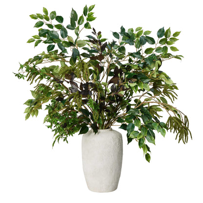 Rogue Ficus Catkin Mix - Lanah Vase Green