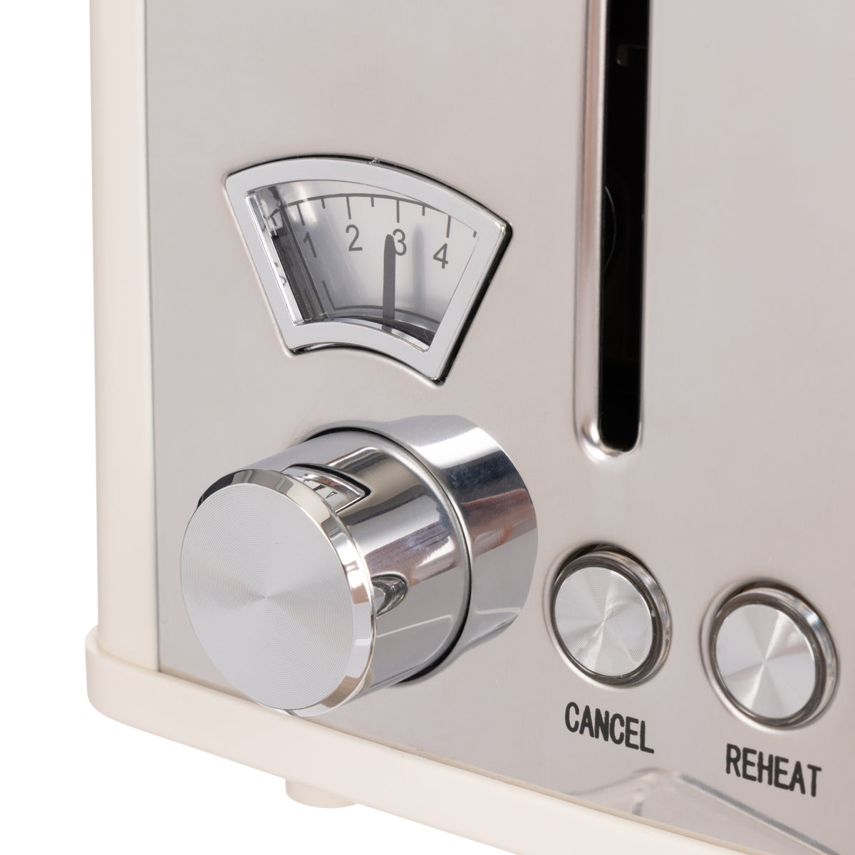 Davis &amp; Waddell Newbury Vintage 4 Slice Toaster Cream