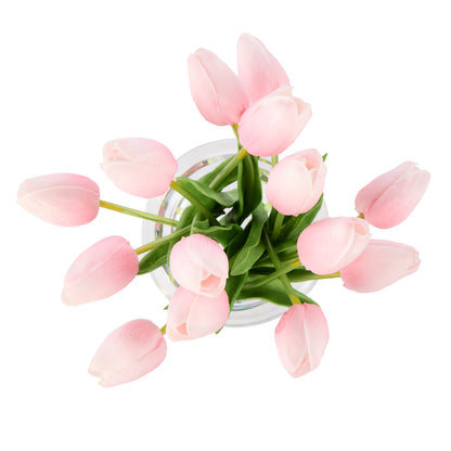 Rogue Tulip Bunch - Sphere Vase Pink