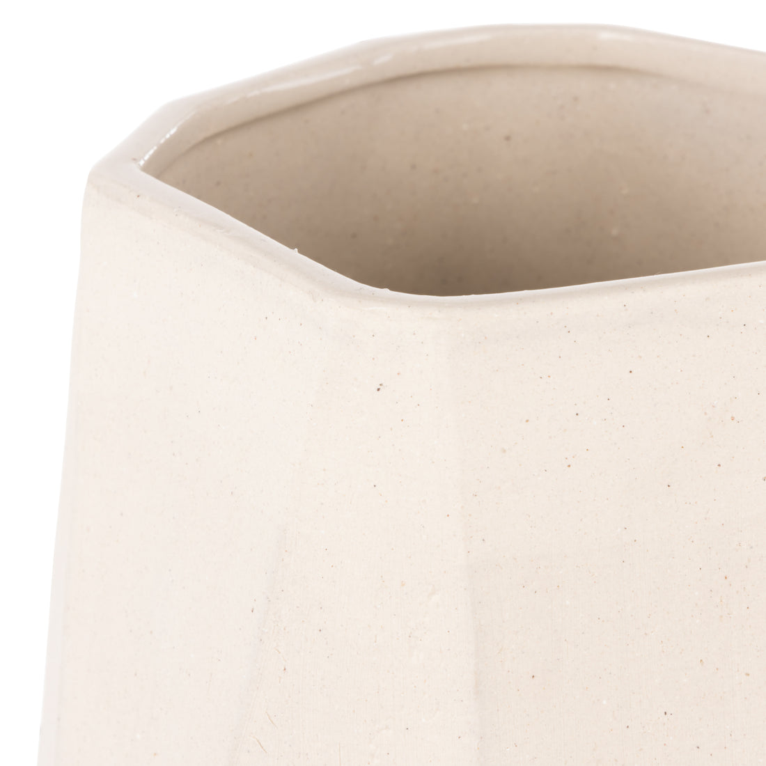 Amalfi Ellison Faceted Vase Medium Natural