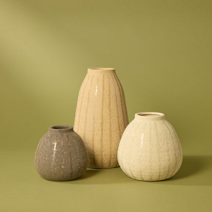 Henry Vase | Beige - 18cm