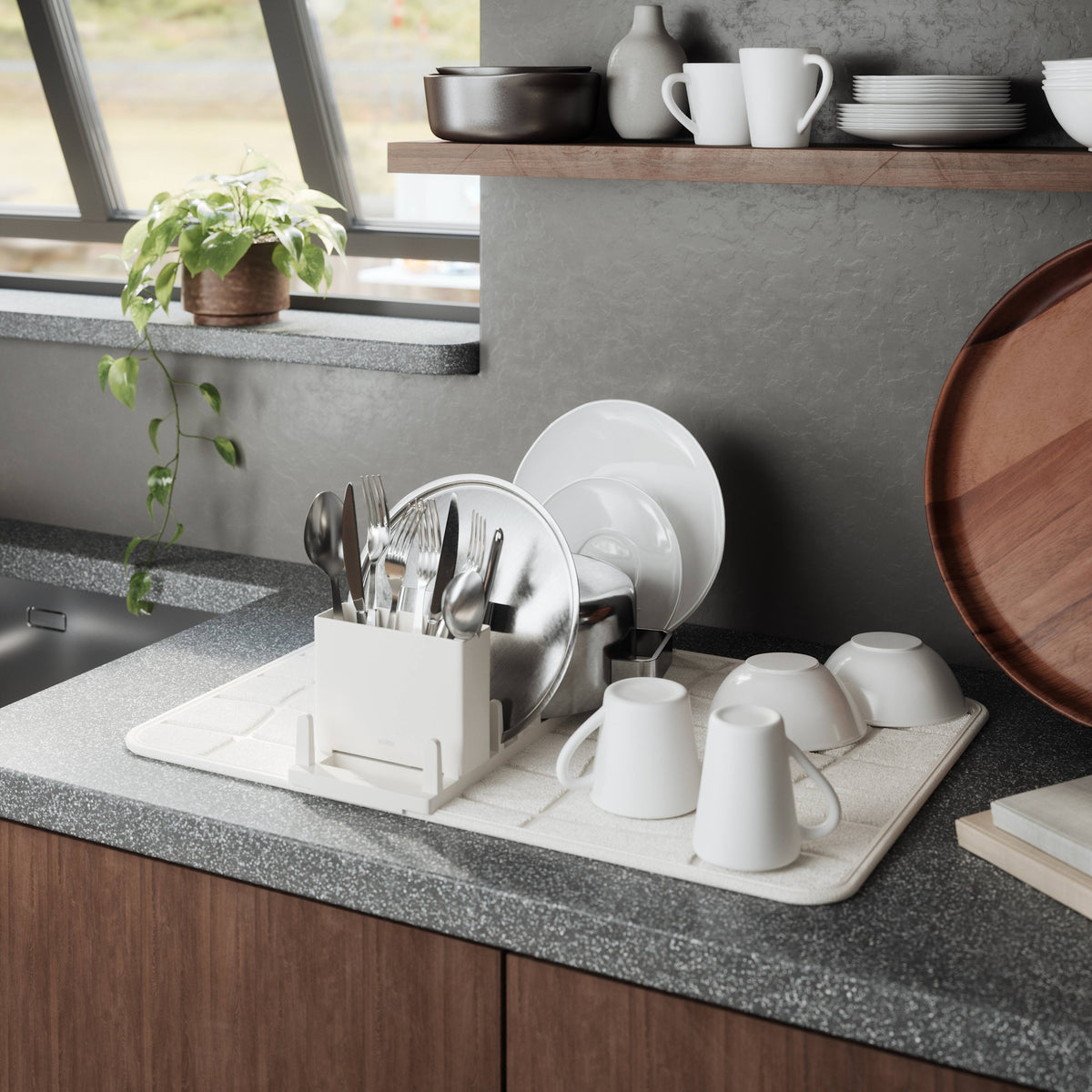 Umbra Udry Ultra Drying Rack with Mat Sand