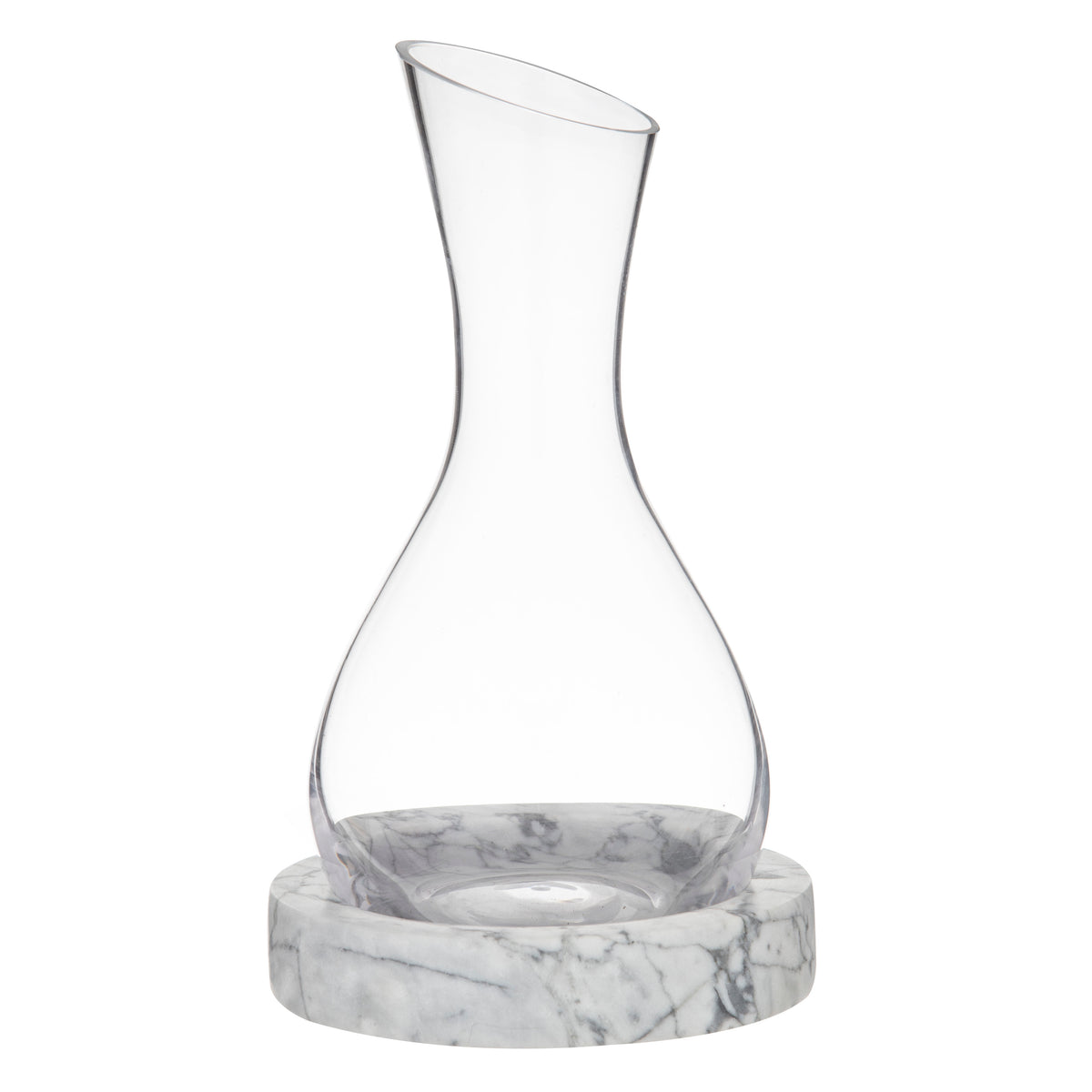 Davis &amp; Waddell Nuvolo Marble Decanter Grey &amp; Clear