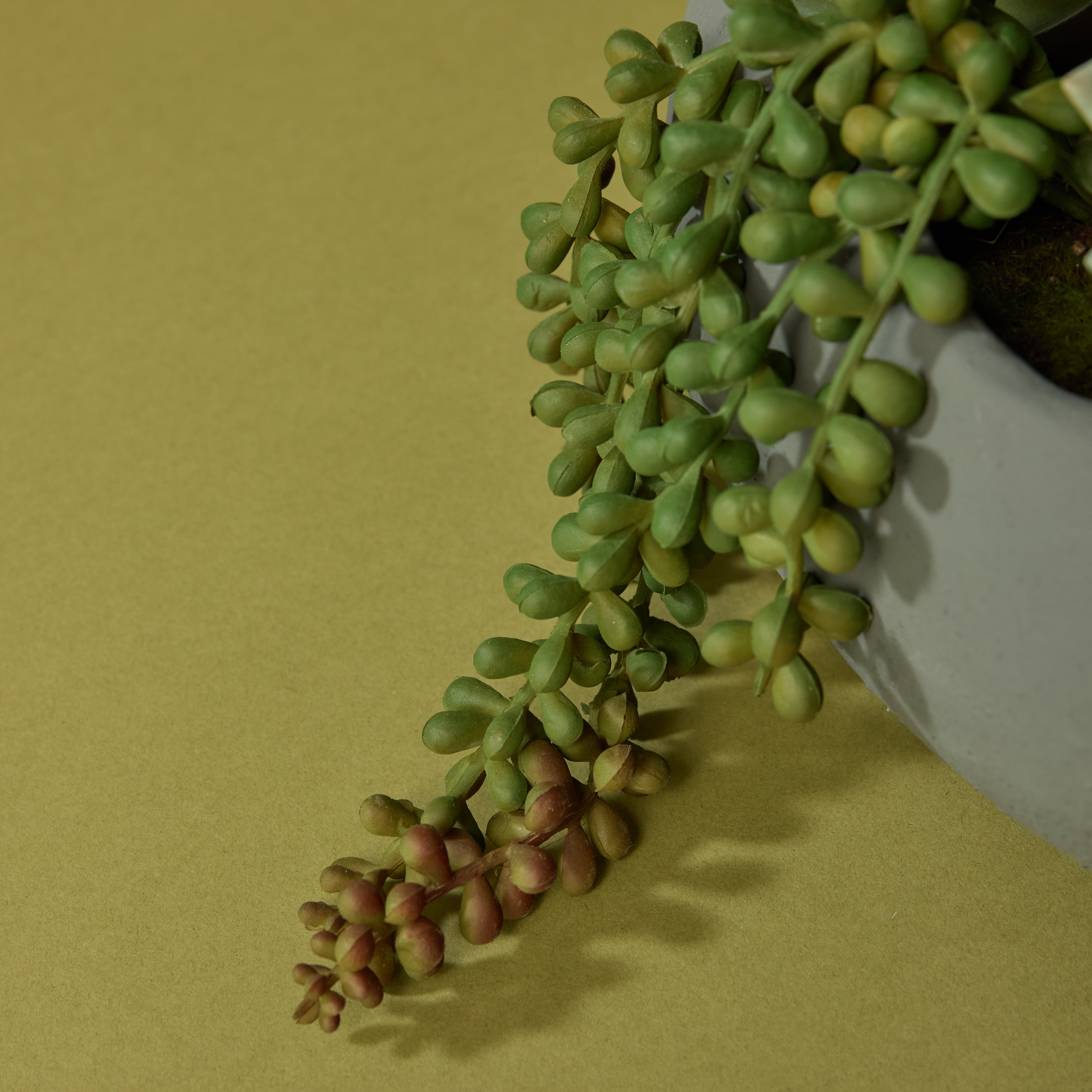 Faux Succulent Garden - Lyon Bowl Planter | Grey - 27cm